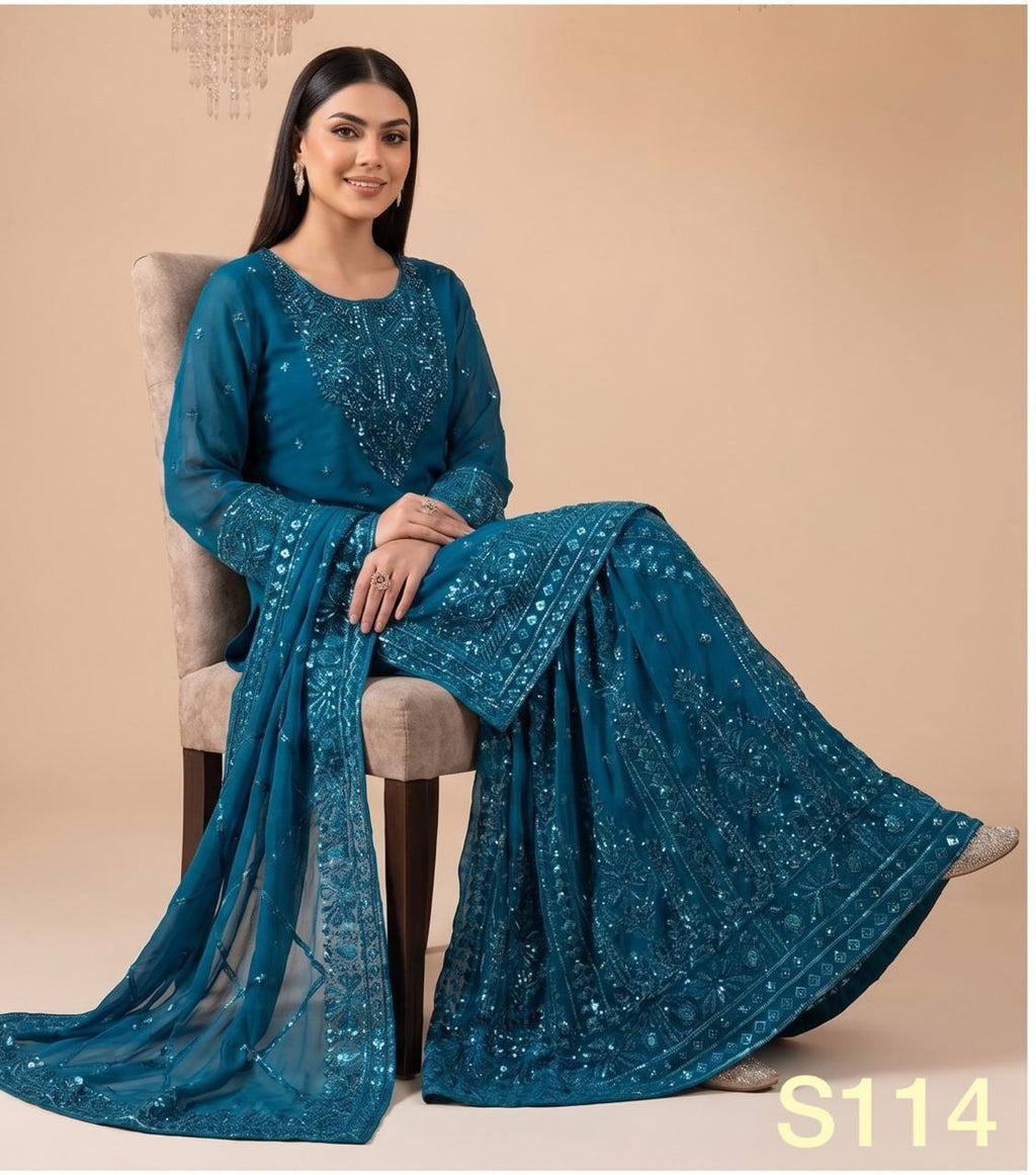 S-20 Chiffon Party Wear
